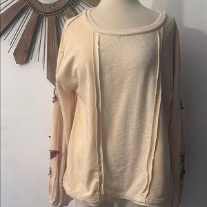 POL Cream Relaxed Boxy Hoodie